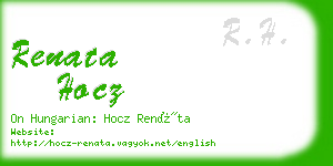 renata hocz business card